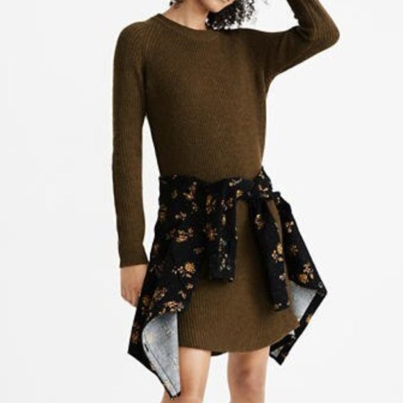 Madewell Curved Hem Sweater Dress - Picture 1 of 8